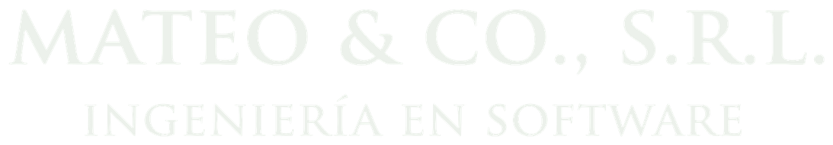 Logotipo de Mateo & Co., S.R.L., Ingeniería en Software